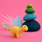 DASHDU - Dancing Dino - Mini Yellow Felt Dinosaur